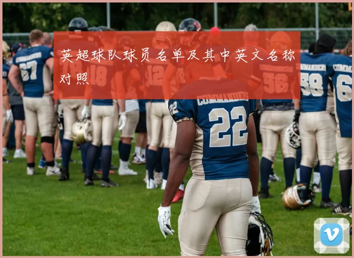 英超球队球员名单及其中英文名称对照