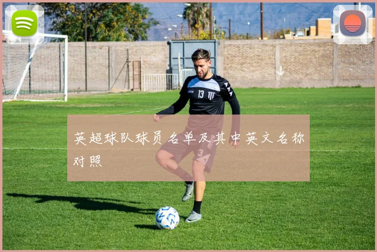 英超球队球员名单及其中英文名称对照